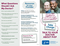 Brochure: Talk to Your Doctor About PrEP